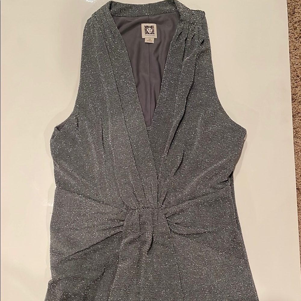 Elegant Gray Sleeveless Top